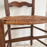 Low straw chair country style