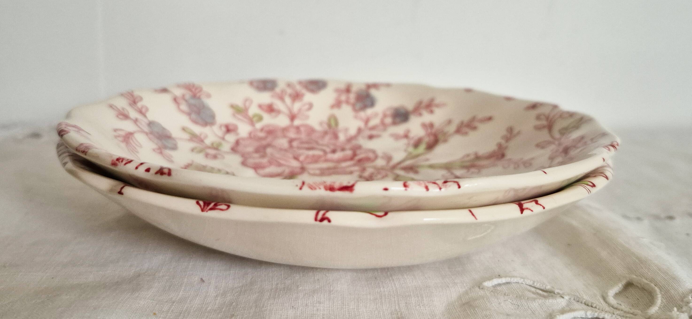 2 saucers or underplates Rose Chintz Johnson Bros