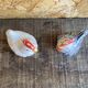 Salt & Pepper Shaker Chicken & Rooster Shape Ceramic Made In France Vintage