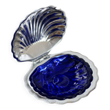 Vintage shell butter dish from the 1970s
