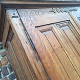 Very large antique wardrobe, vintage dressing furniture.