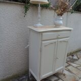 Small buffet, reimagined storage unit in beige.