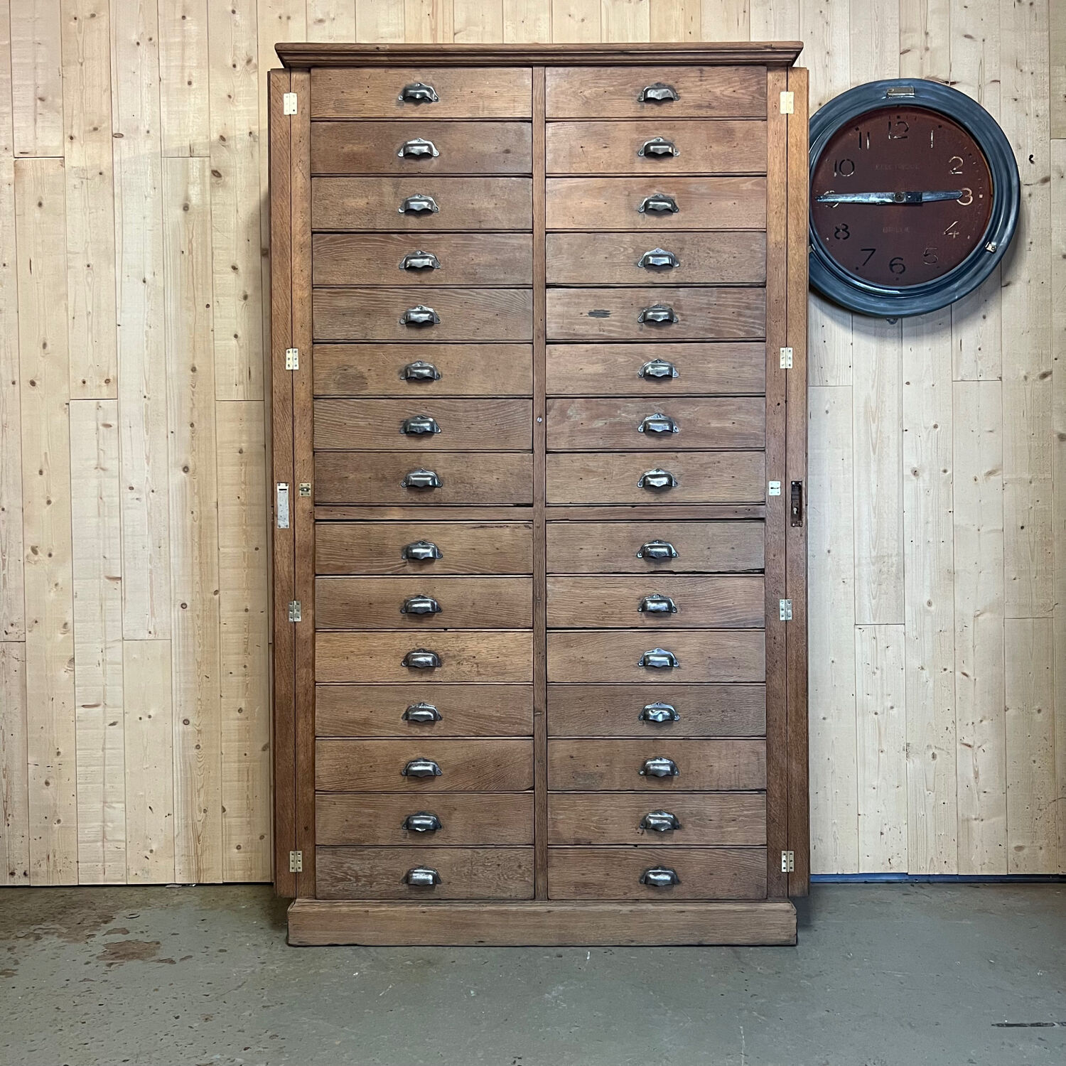 Notary's professional furniture with 30 drawers 1940