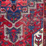 Ancient Persian carpet Hamadan handmade 108x192 cm