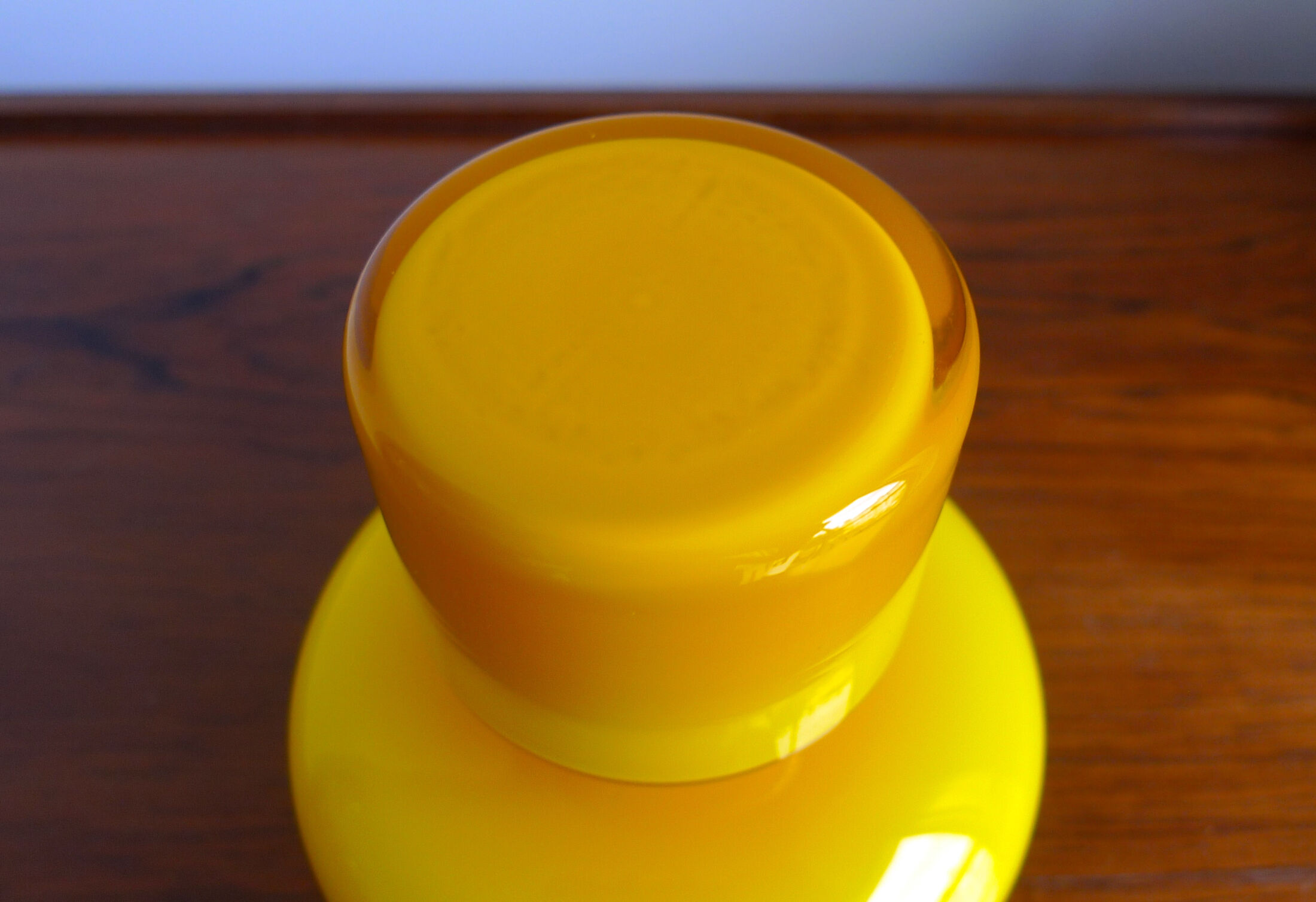 Yellow "Carnaby" Range Glass Vase by Per Lütken for Holmegaard, 1960s