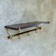 Brass and rosewood cloakroom coat rack