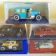 Lot of 5 Tintin collection cars, 1/43rd, original cases