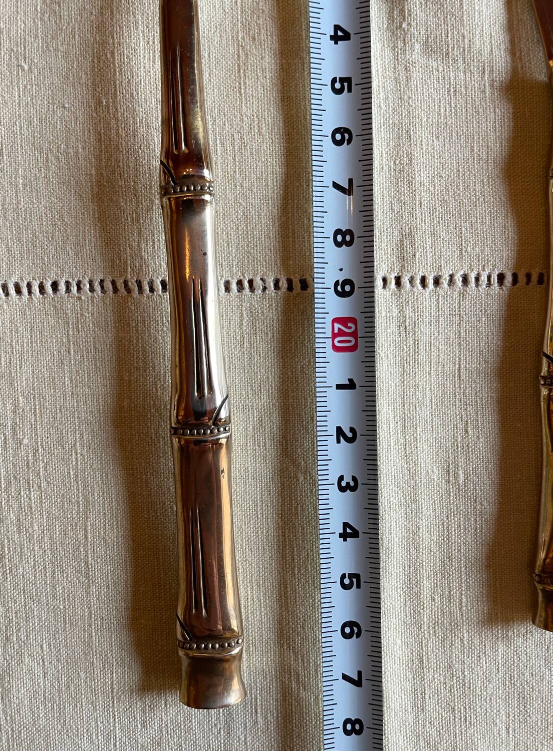 16 Bamboo nickel bronze dessert cutlery