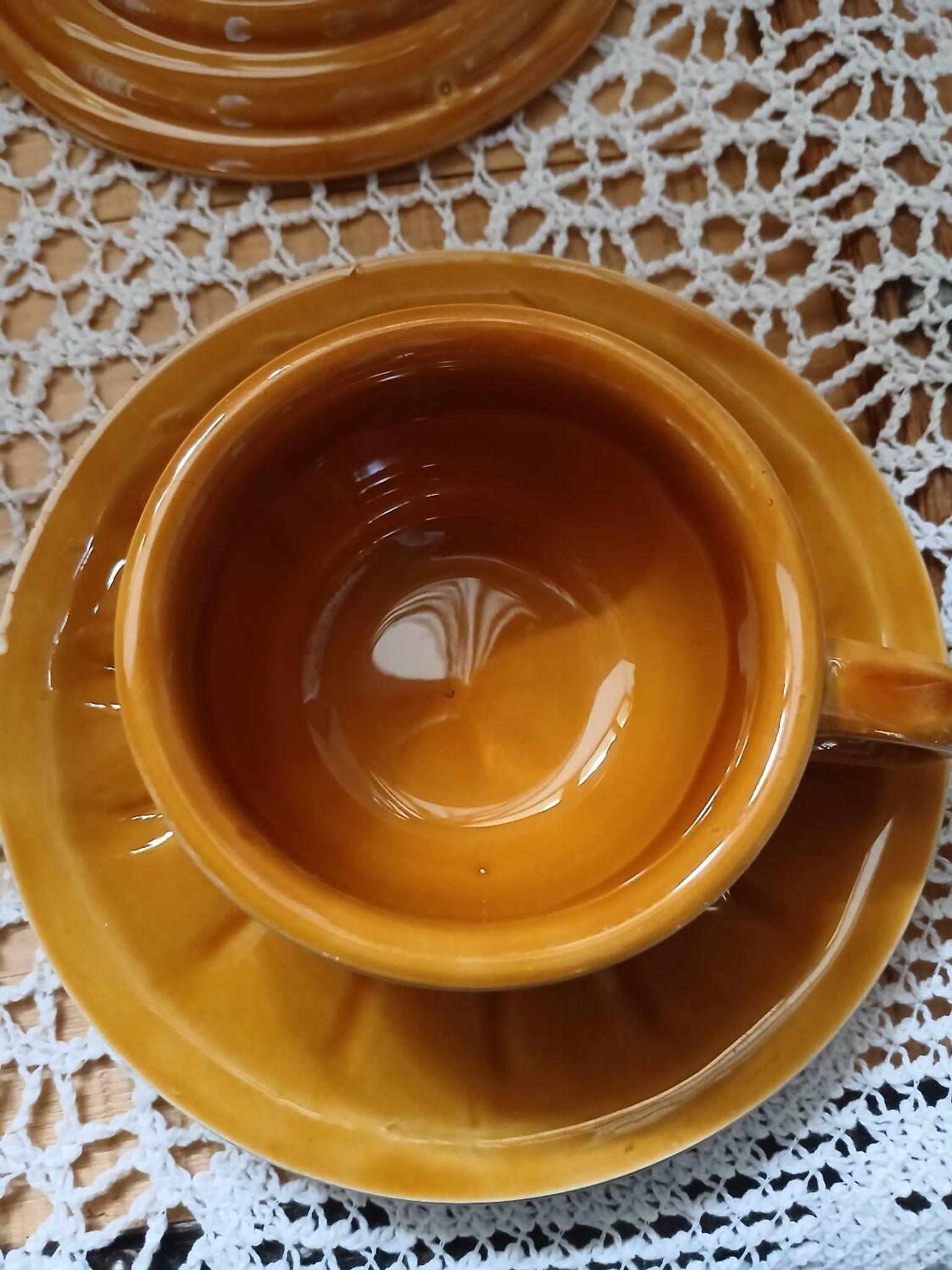 12 antique coffee cups with saucers