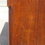 Buffet Empire, plateau en losanges, marqueterie de bois