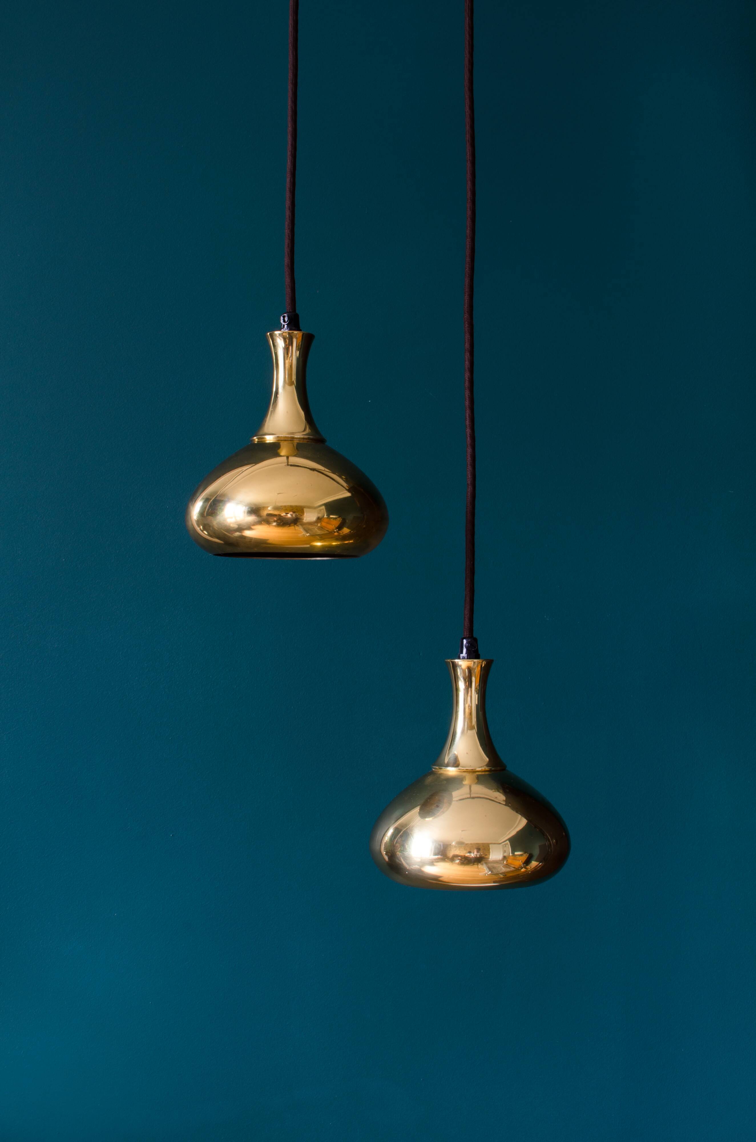 Pair of hanging by Hans-Agne Jakobsson for Markaryd Ab. Circa 1960 - Sweden