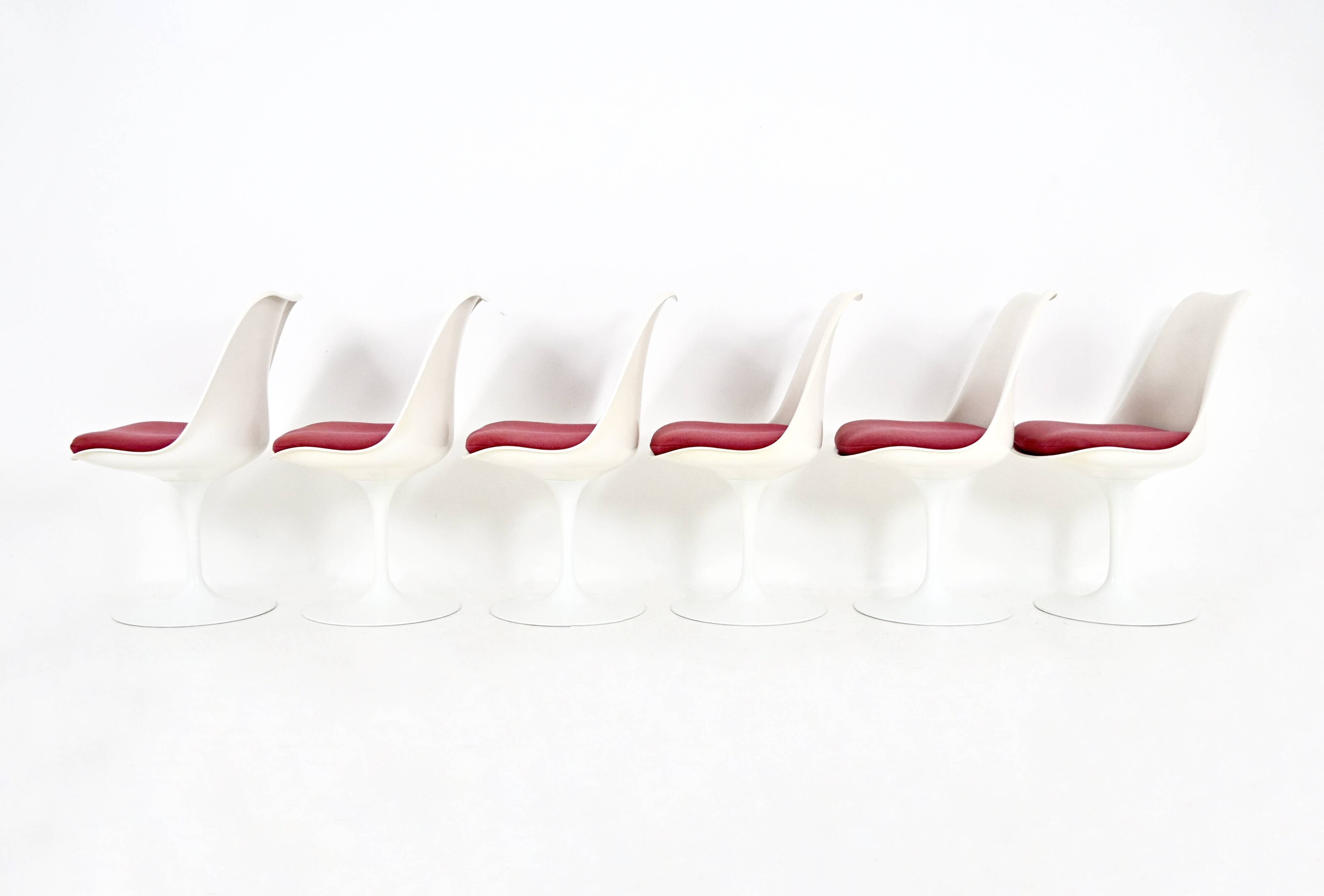Set of 6 Tulip Chairs By Eero Saarinen For Knoll International, 1970