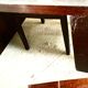 Flat desk with laminated wooden boxes, vintage from the 80s. State of use