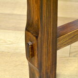 Round table / vintage oval in Aranjou elm