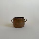 Glazed ceramic ear pot