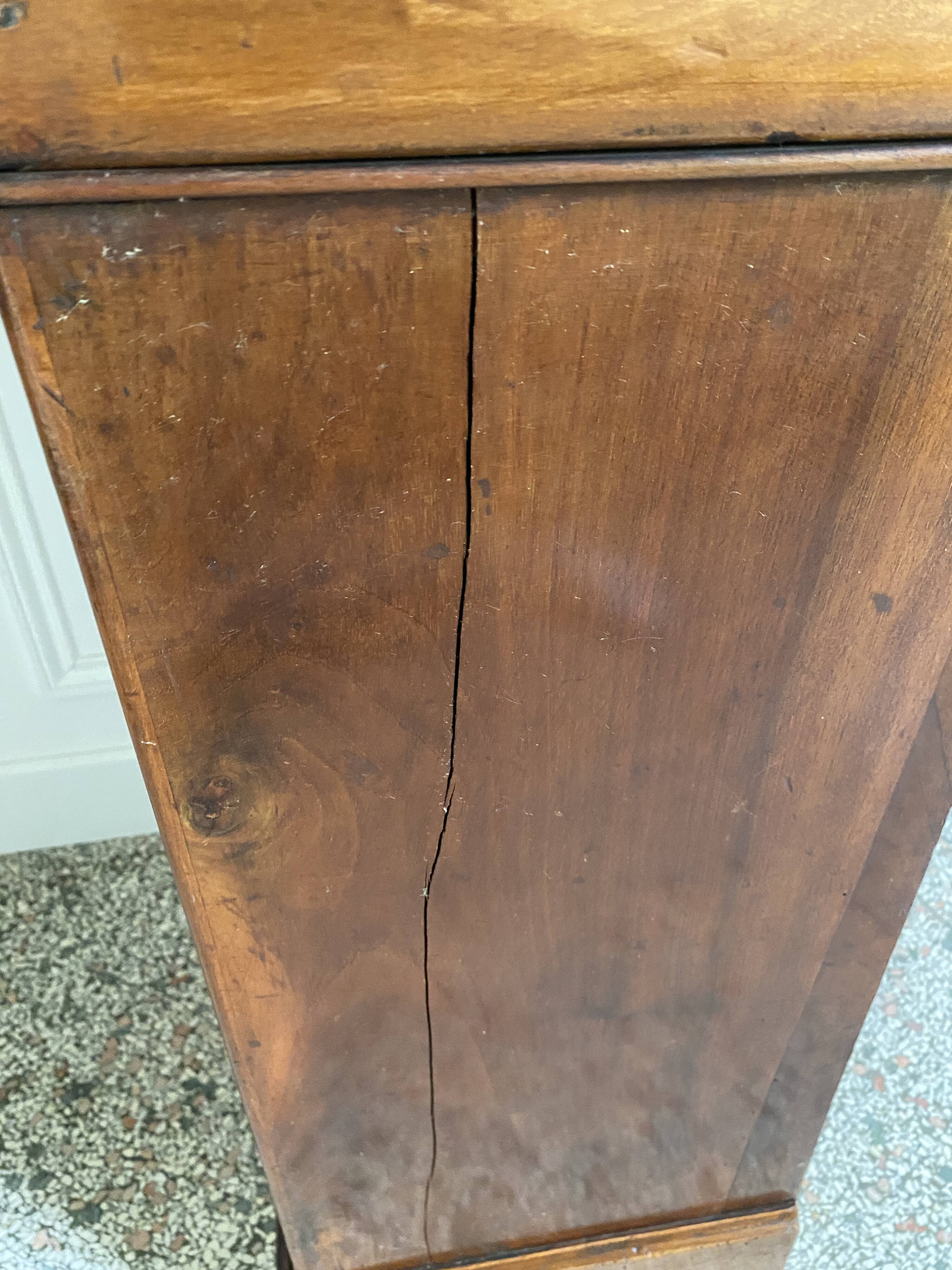 Bedside table / nightstand / column / Somno / Vintage mahogany stand
