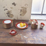 Set plates and coffee Limoges Taourel