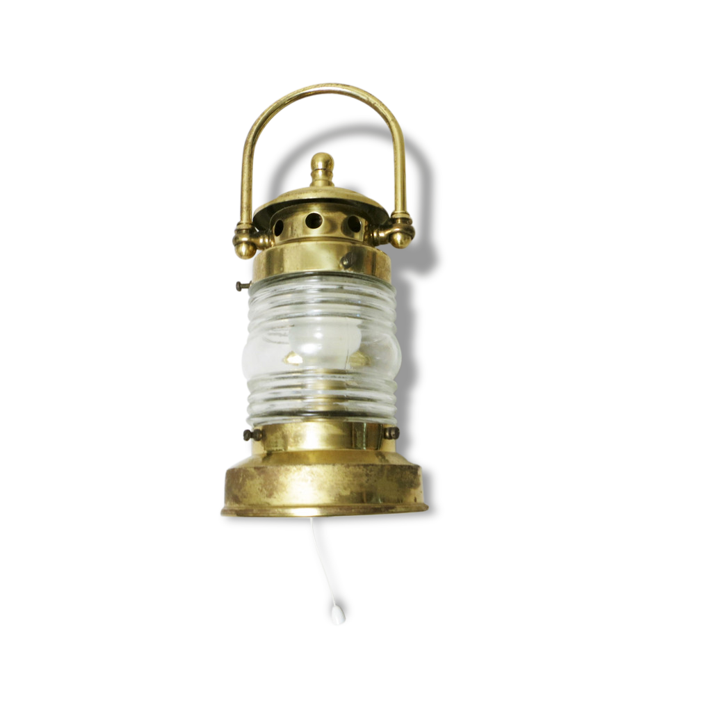 Applique boat Brass Lantern