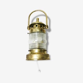 Applique boat Brass Lantern