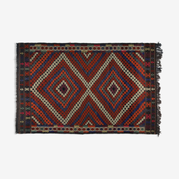 Anatolian handmade kilim rug 287 cm x 180 cm