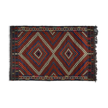 Anatolian handmade kilim rug 287 cm x 180 cm