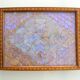 Plateau butterfly wings under glass exotic wood and marquetry Brazil
