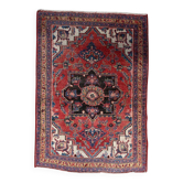 Tapis persan heriz antique en laine fait main 91 cm x 132 cm - vers 1920 (1c1202)