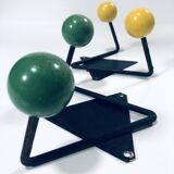 Vintage Coat Racks • Wrought Iron & Wood • 1950