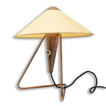 Lampe de table trépied tchèque des années 50 par Helena Frantová.