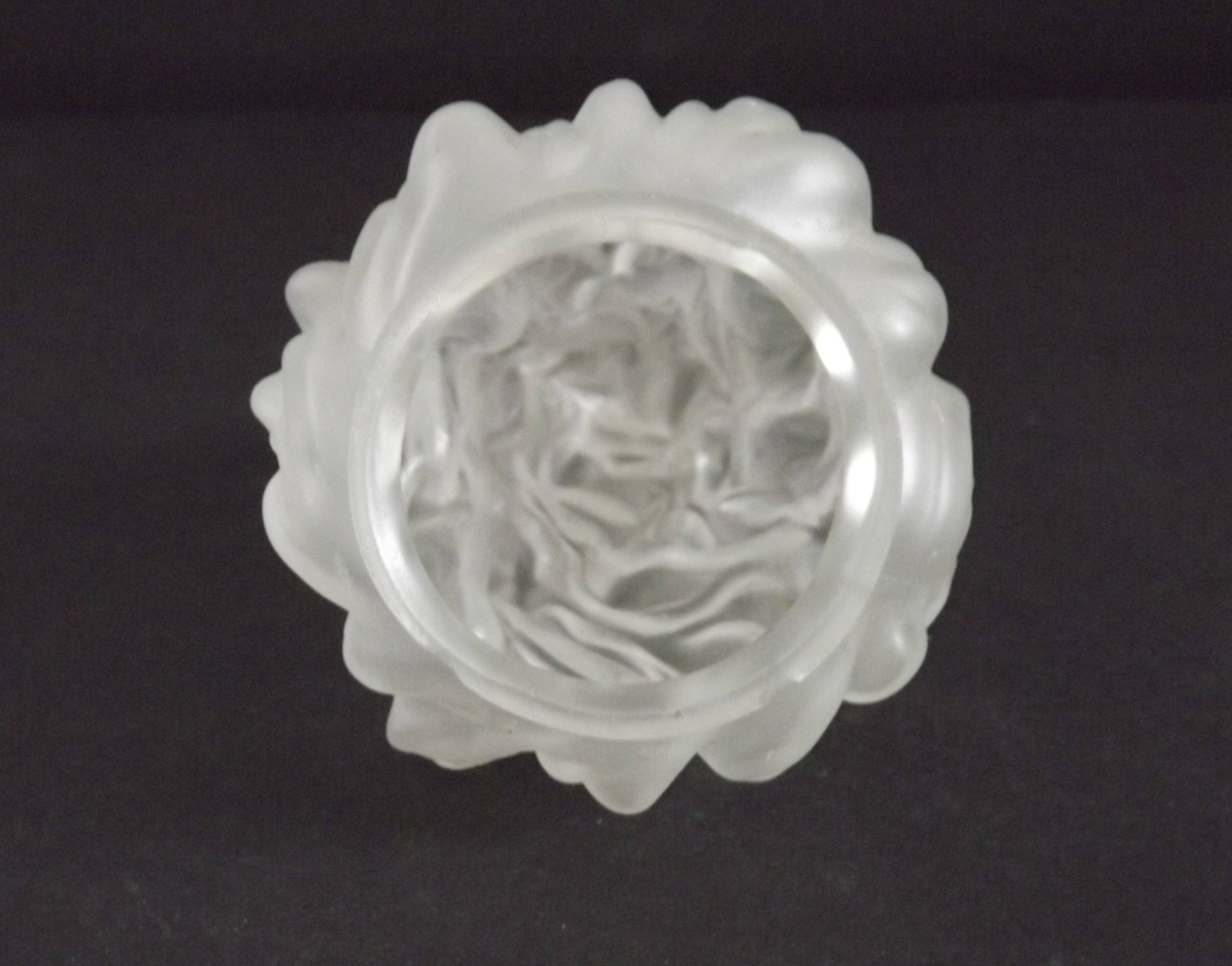 French Art Deco Opaque Glass Flame Shade • Vintage Lamp Shade Replacement