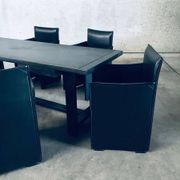 Postmodern Model 401 Break Armchairs by Mario Bellini for Cassina, Italy, 1980s, Set of 6