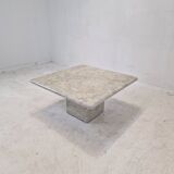 Italian Carrara Marble Coffee Table, 1980s