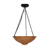 Suspension calysque Art Deco 1 Fire in glass paste