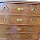 Art Deco chest of drawers - 4 drawers - locks - checkered wood veneer top - 50s