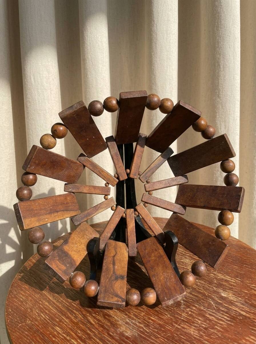 Vintage wooden basket