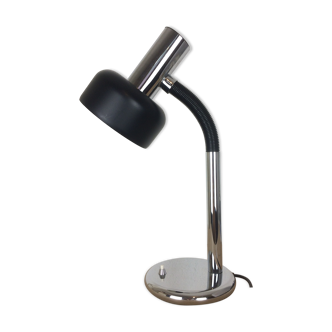 Lampe de bureau en métal chromé