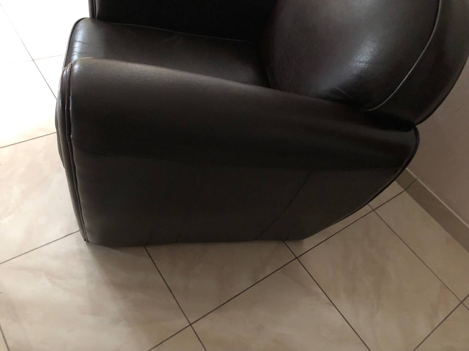 Vintage leather club chair