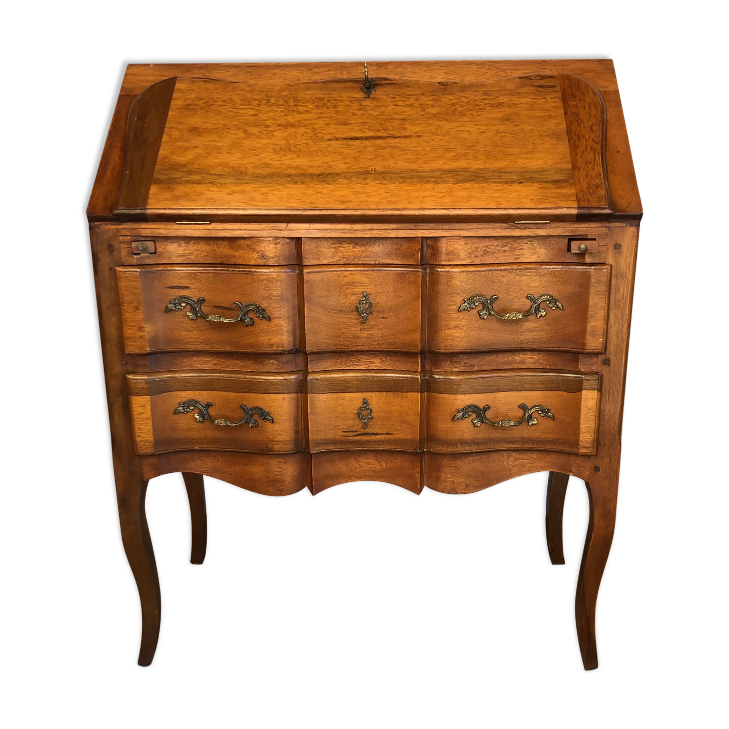 Louis XV donkey back desk in oak