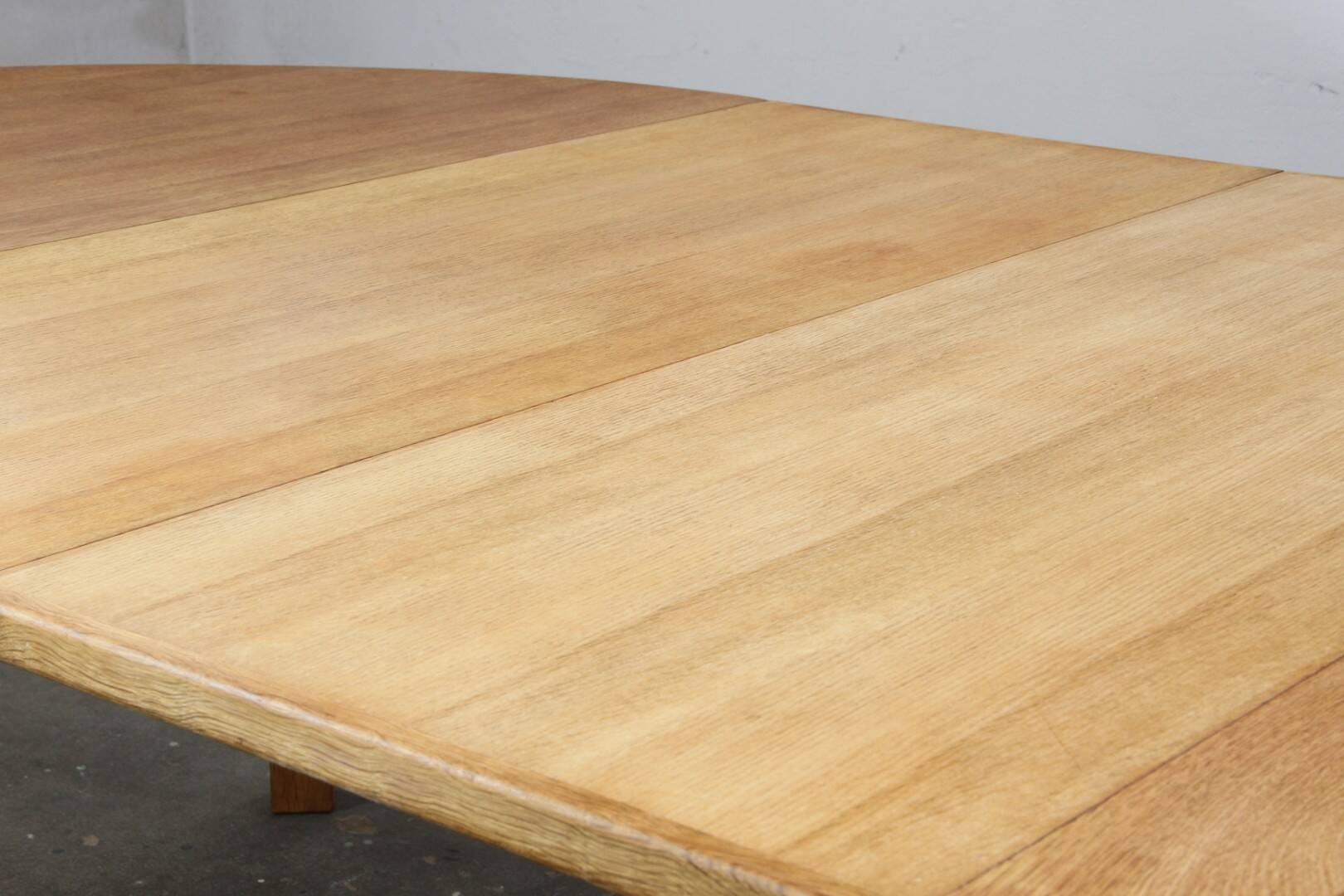 Vintage Danish Modern Oak Round Table, H. Kjærnulf style, 1960s