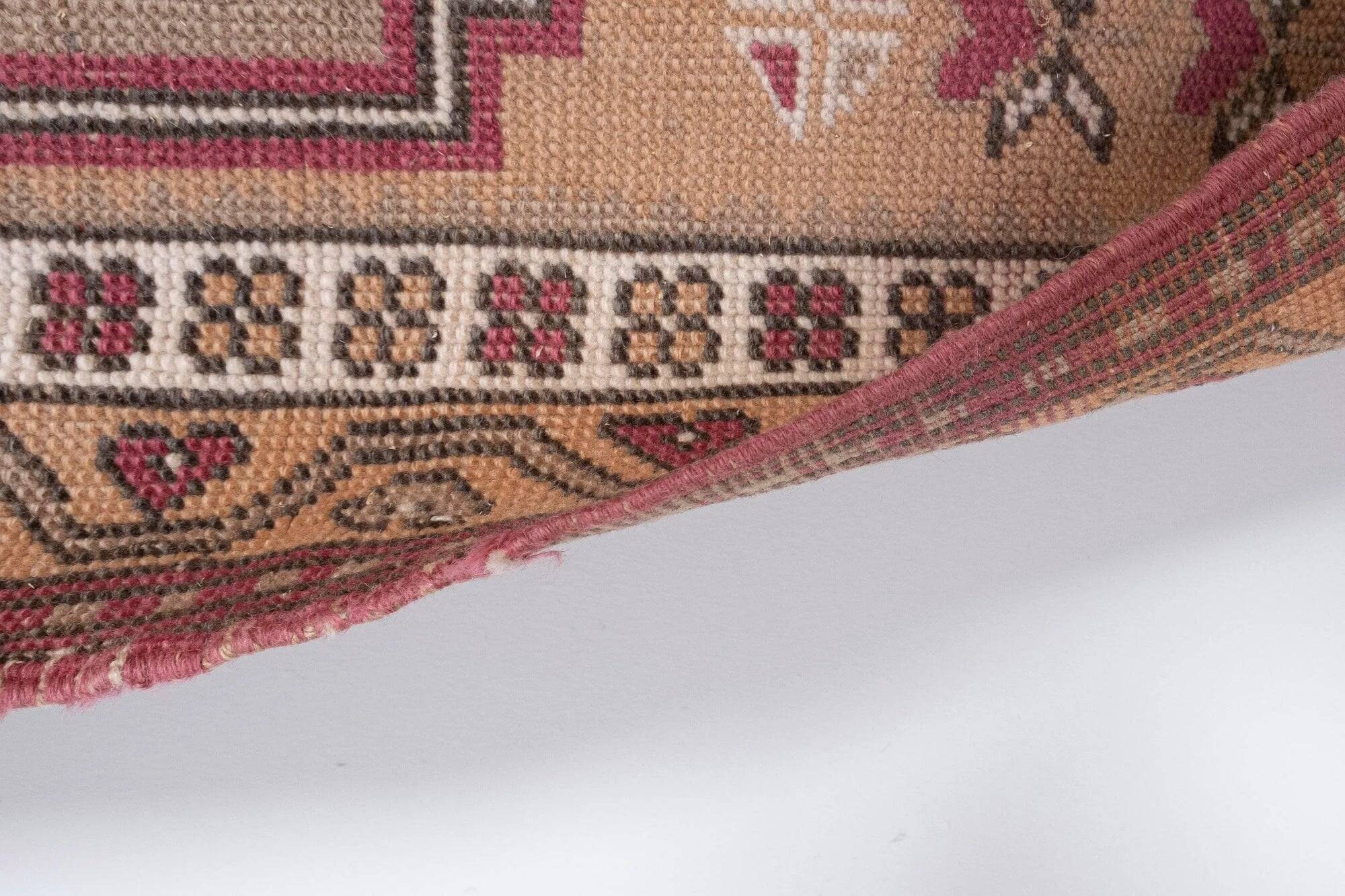 Vintage Turkish hallway rug 71x216 cm