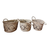 Lot de 3 paniers anciens