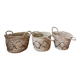 Lot of 3 old baskets
