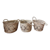 Lot de 3 paniers anciens