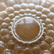 Dish and 6 duralex plates in vintage transparent glass 1970