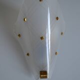 50s Arlus wall light in Perspex and brass