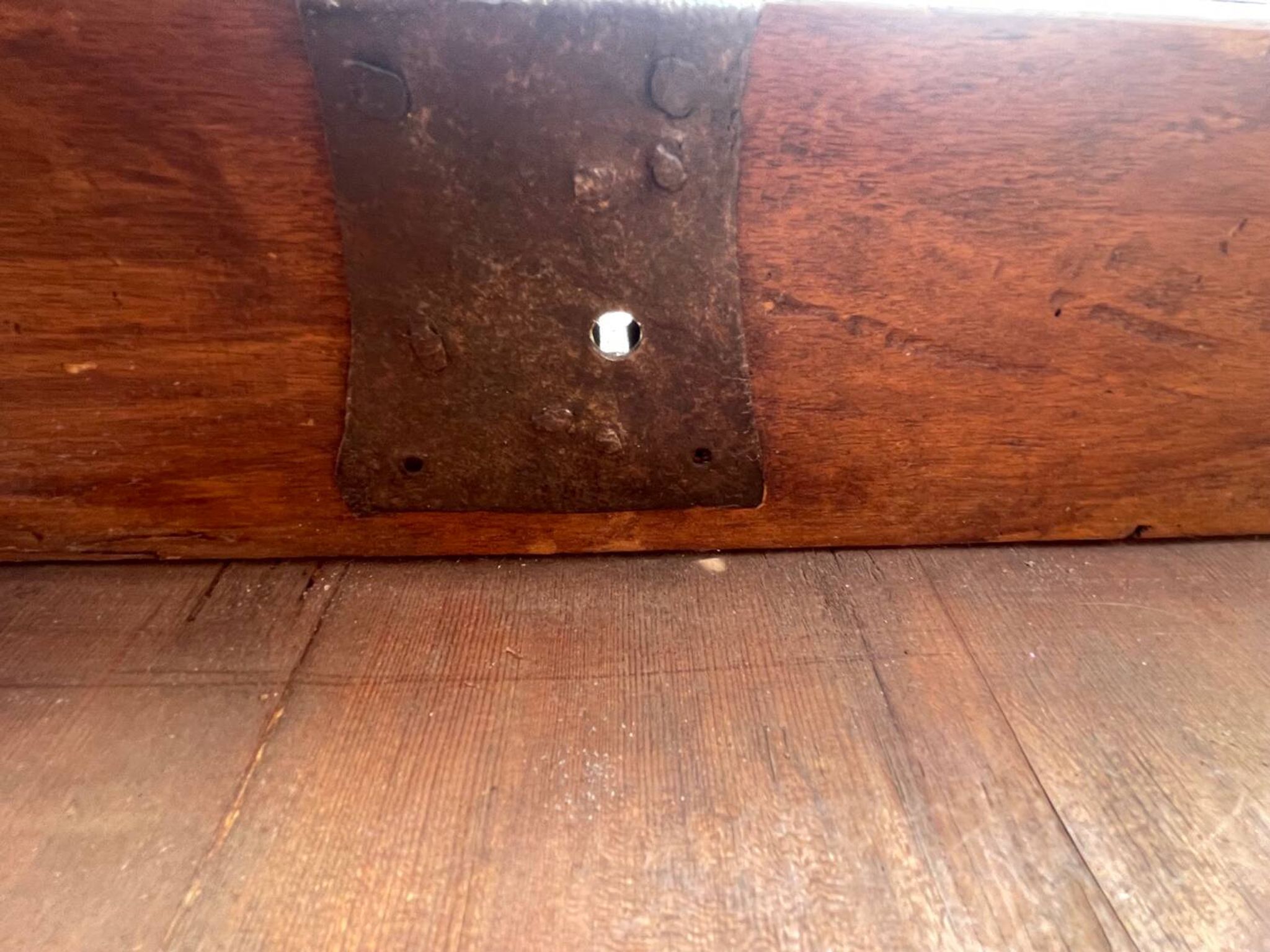 Magnificent walnut chest from the 17th century.