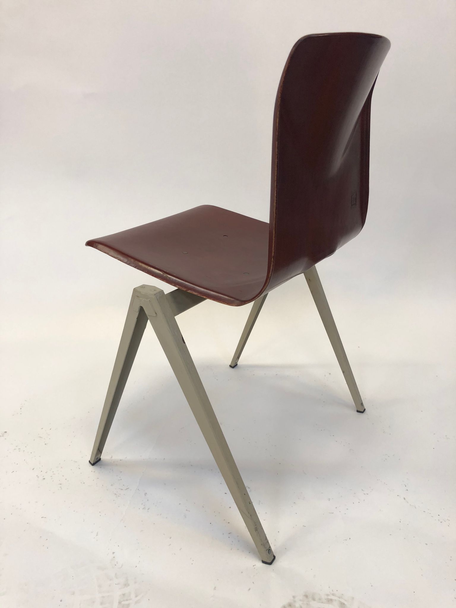 Lot of 4 vintage chairs Galvanitas S22 in the Netherlands