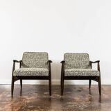 Customizable Pair Of Restored Mid Century Armchairs By Juliusz Kędziorek, 1960s