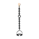 Brutalist floor lamp welded chain