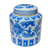 Ginger jar with Chinese patterns